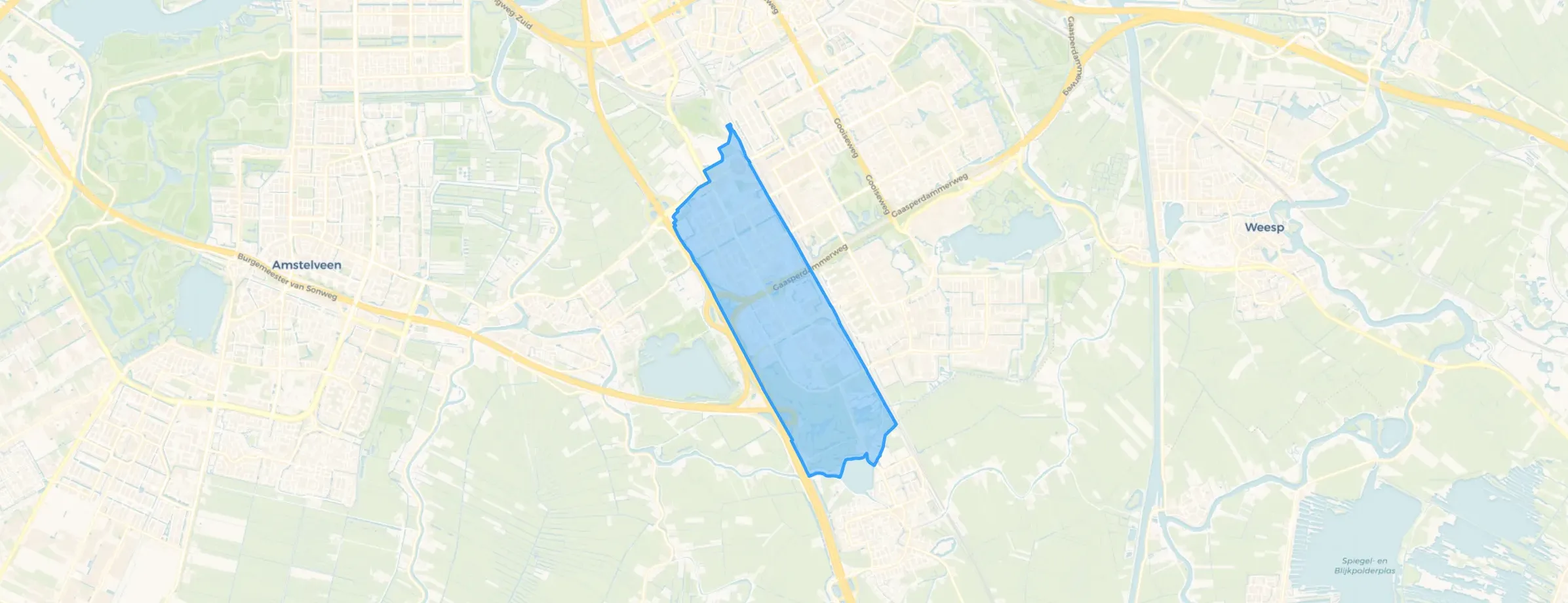 Kaart van Amstel III/Bullewijk