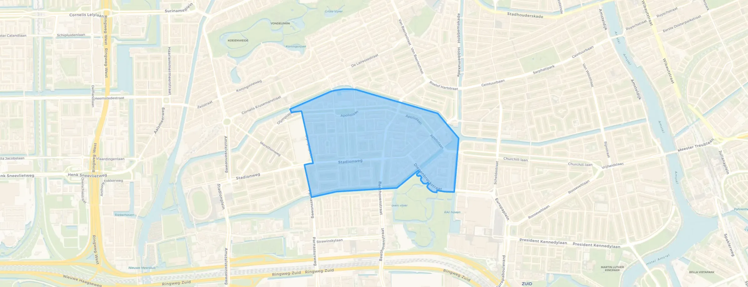 Kaart van Apollobuurt
