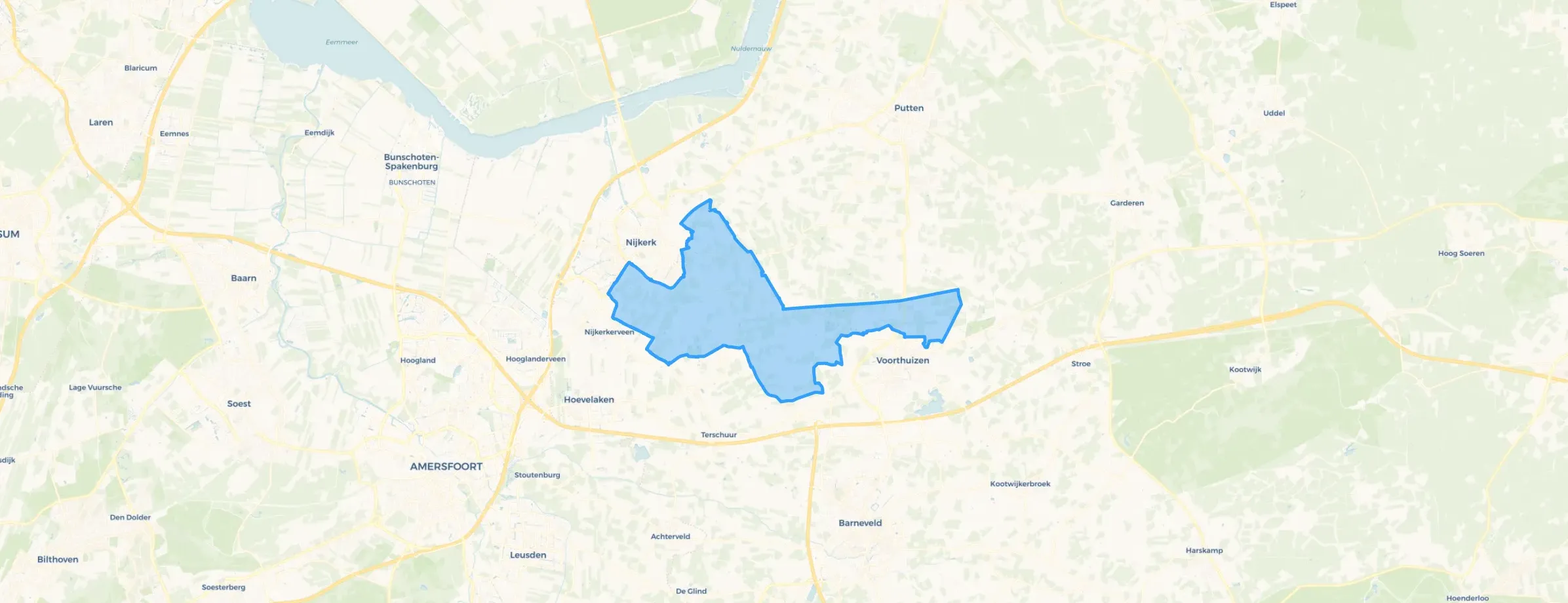 Kaart van Appel Driedorp Kruishaar Prinsenkamp en Slichtenhorst