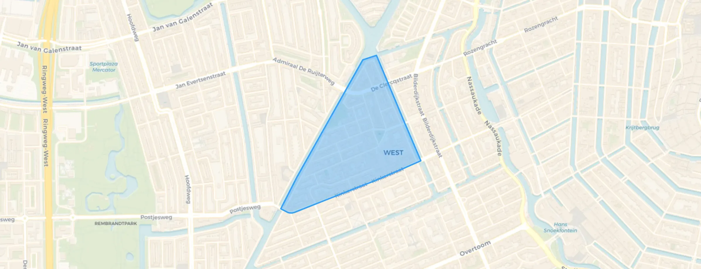 Kaart van Bellamybuurt
