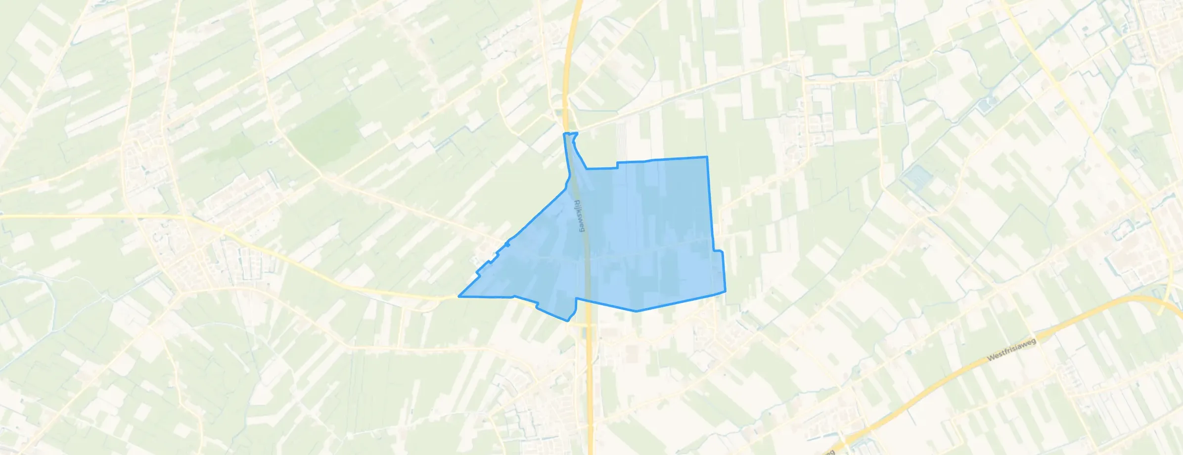 Kaart van Benningbroek