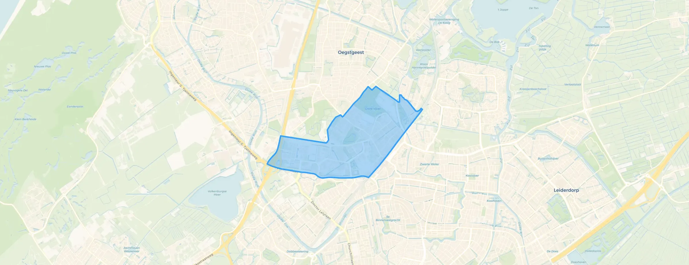 Kaart van Boerhaavedistrict
