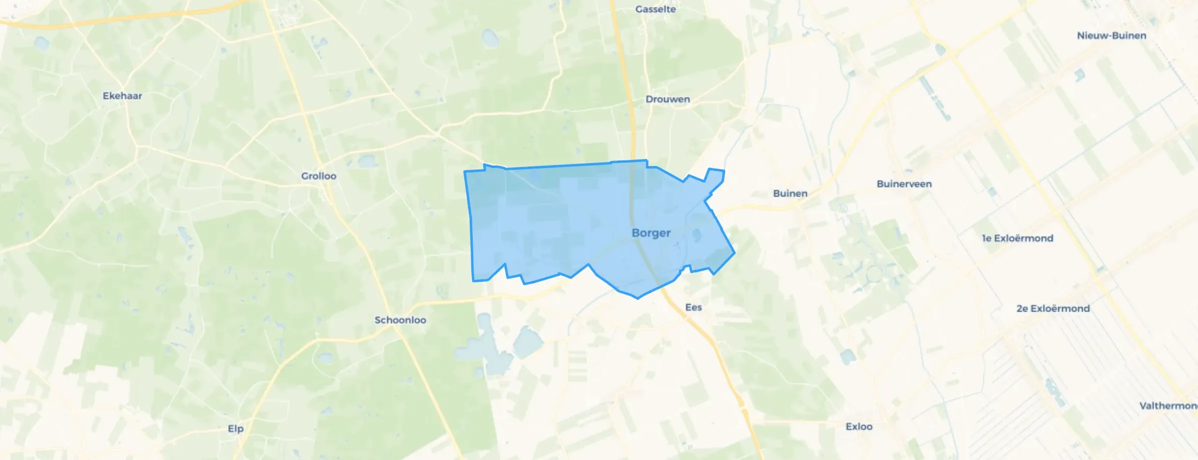 Kaart van Borger