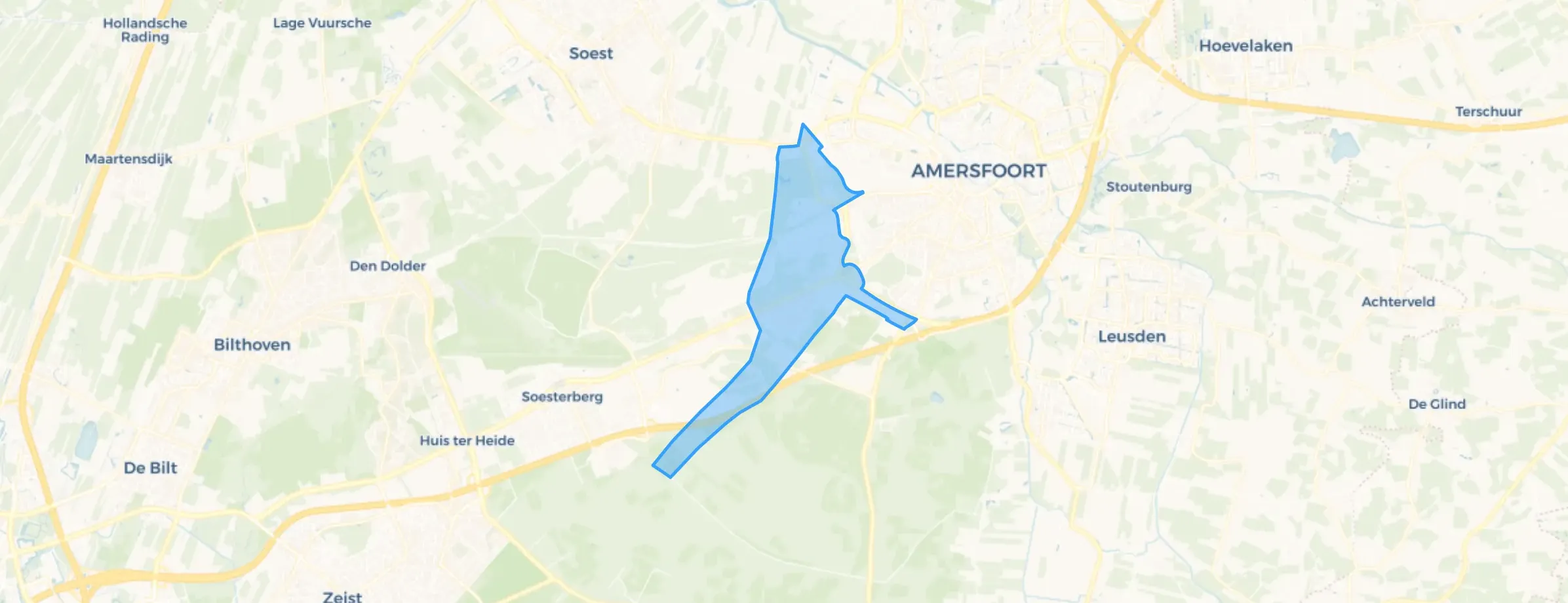 Bosgebied in Amersfoort