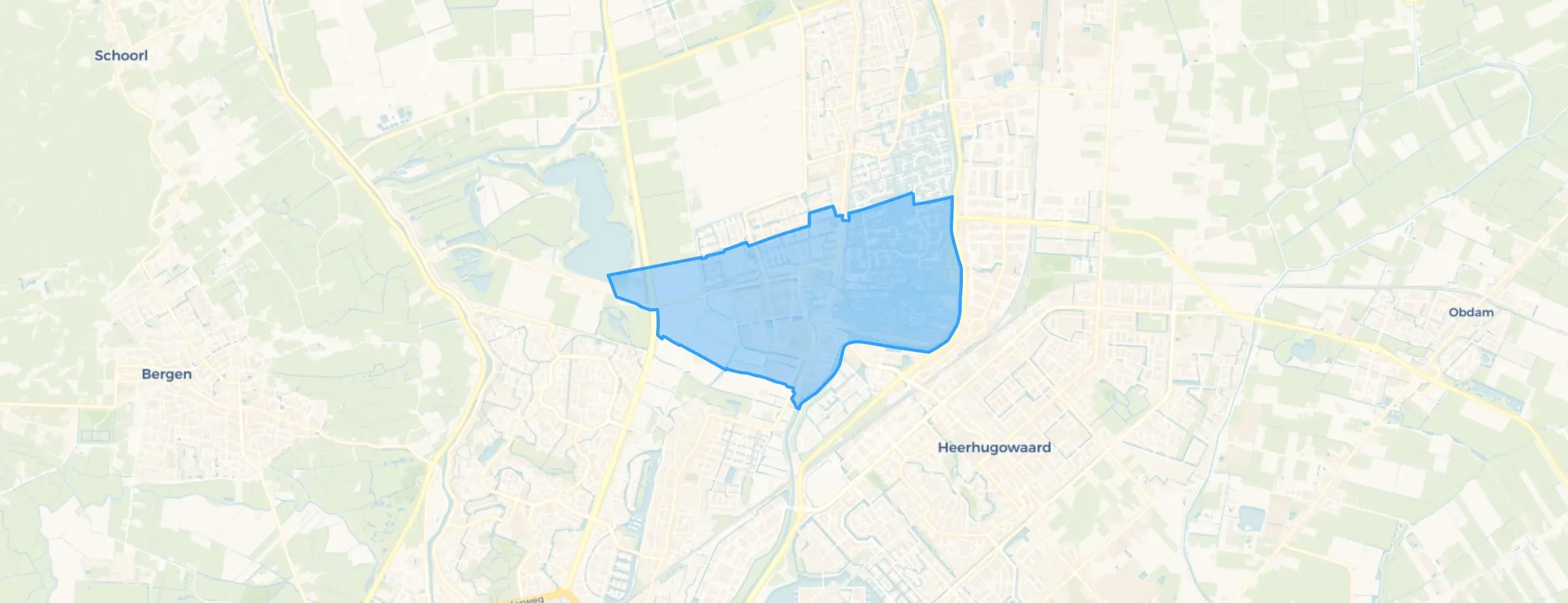 Kaart van Broek op Langedijk