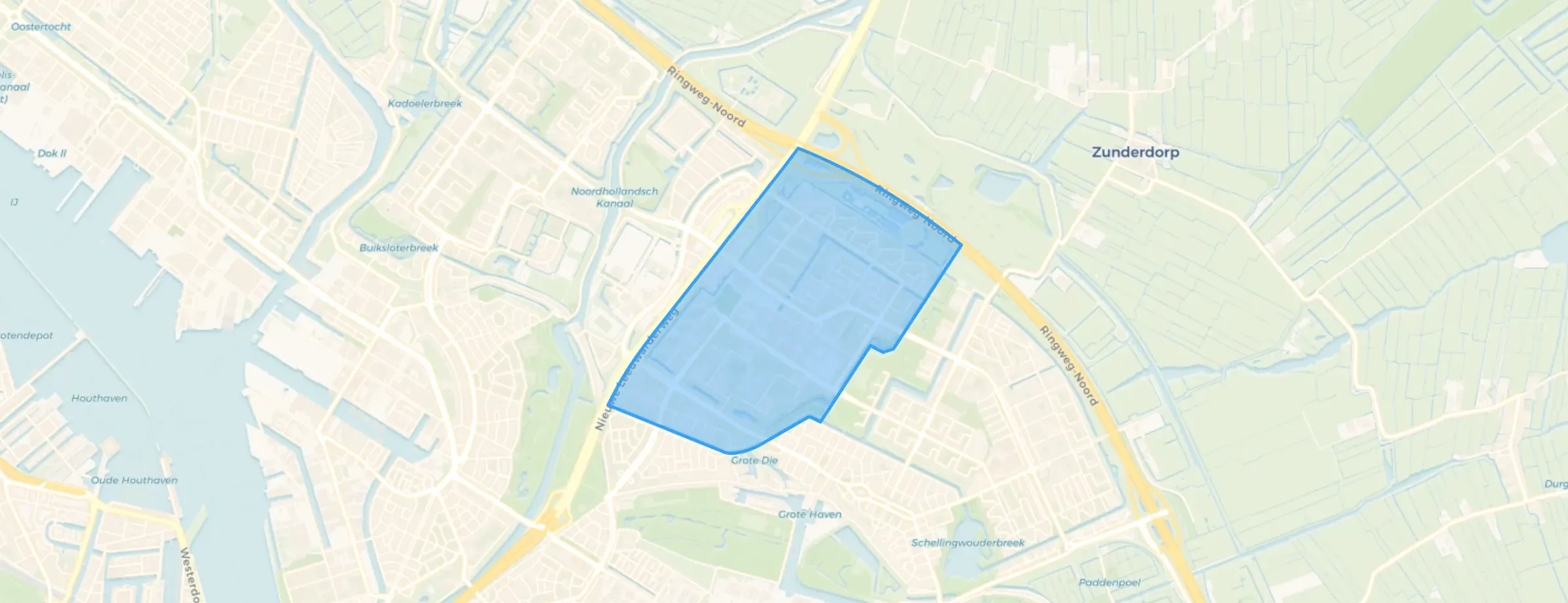 Kaart van Buikslotermeer