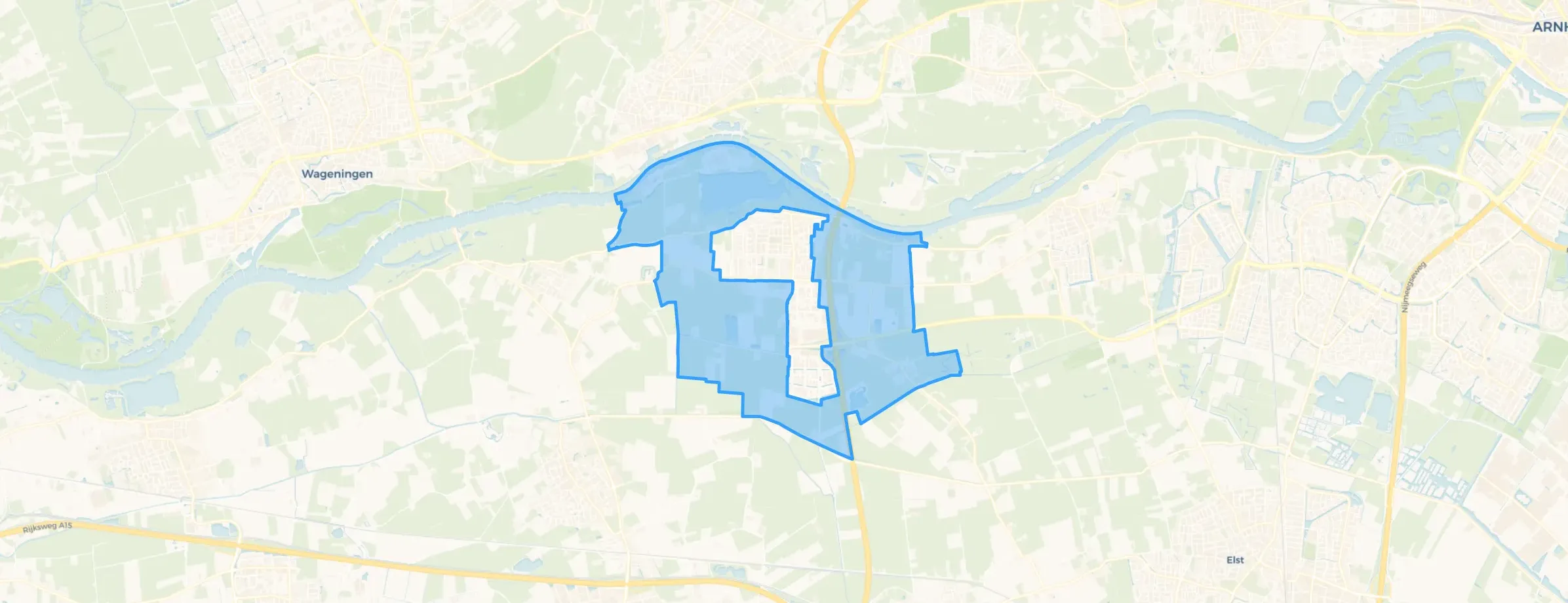 Kaart van Buitengebied Heteren