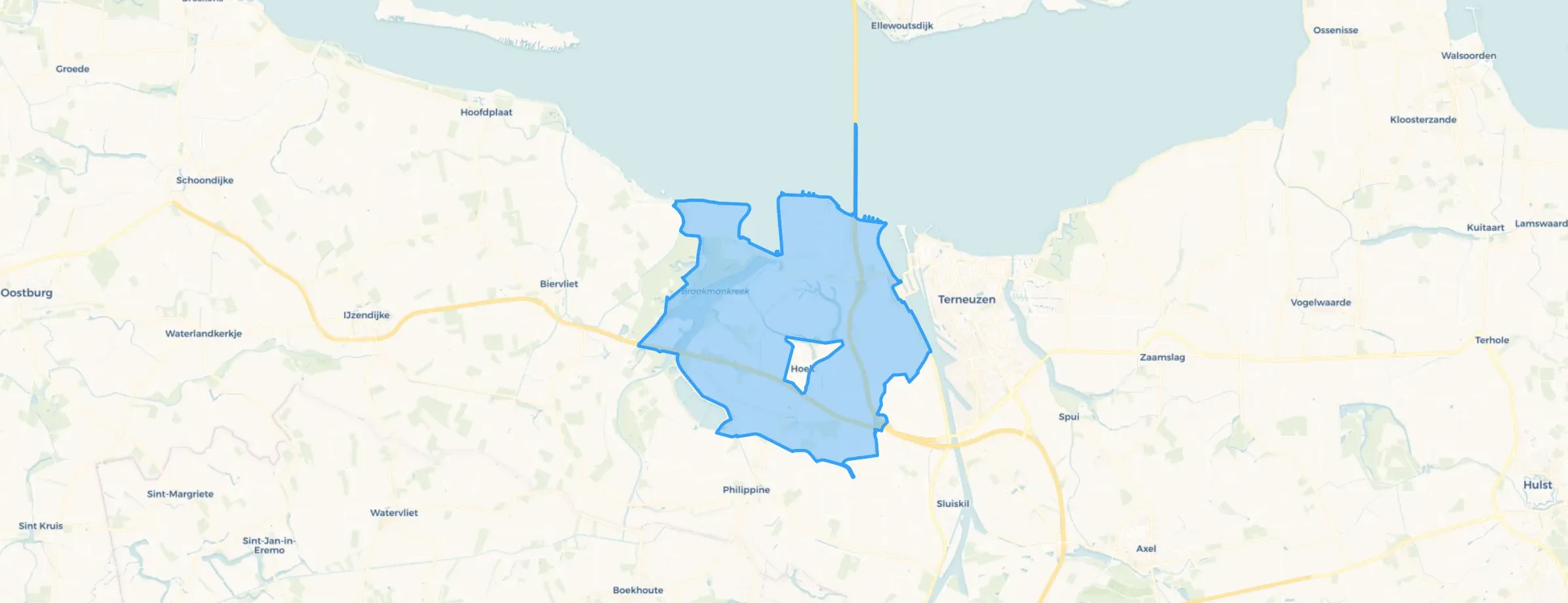 Buitengebied Hoek in Terneuzen