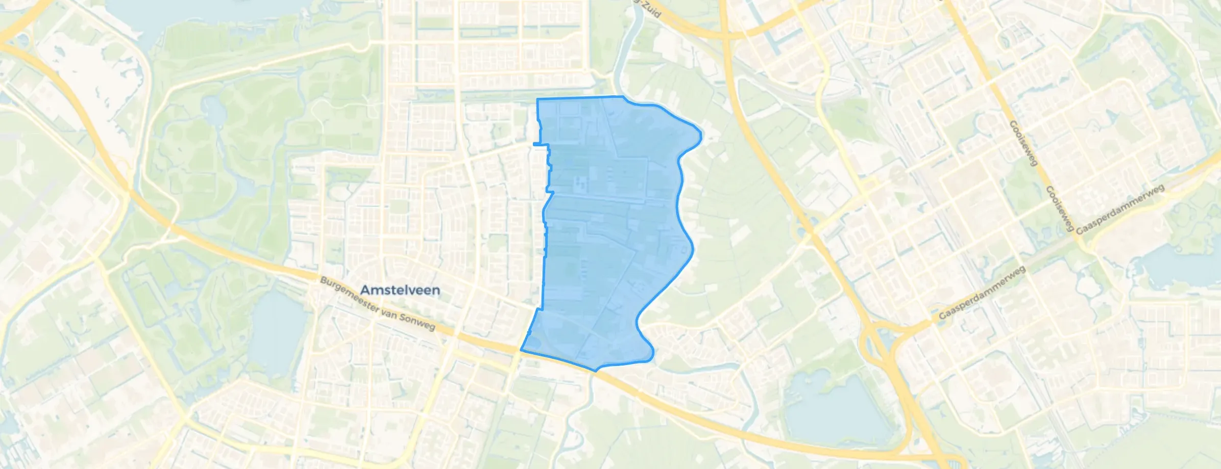 Kaart van Buitengebied Noord