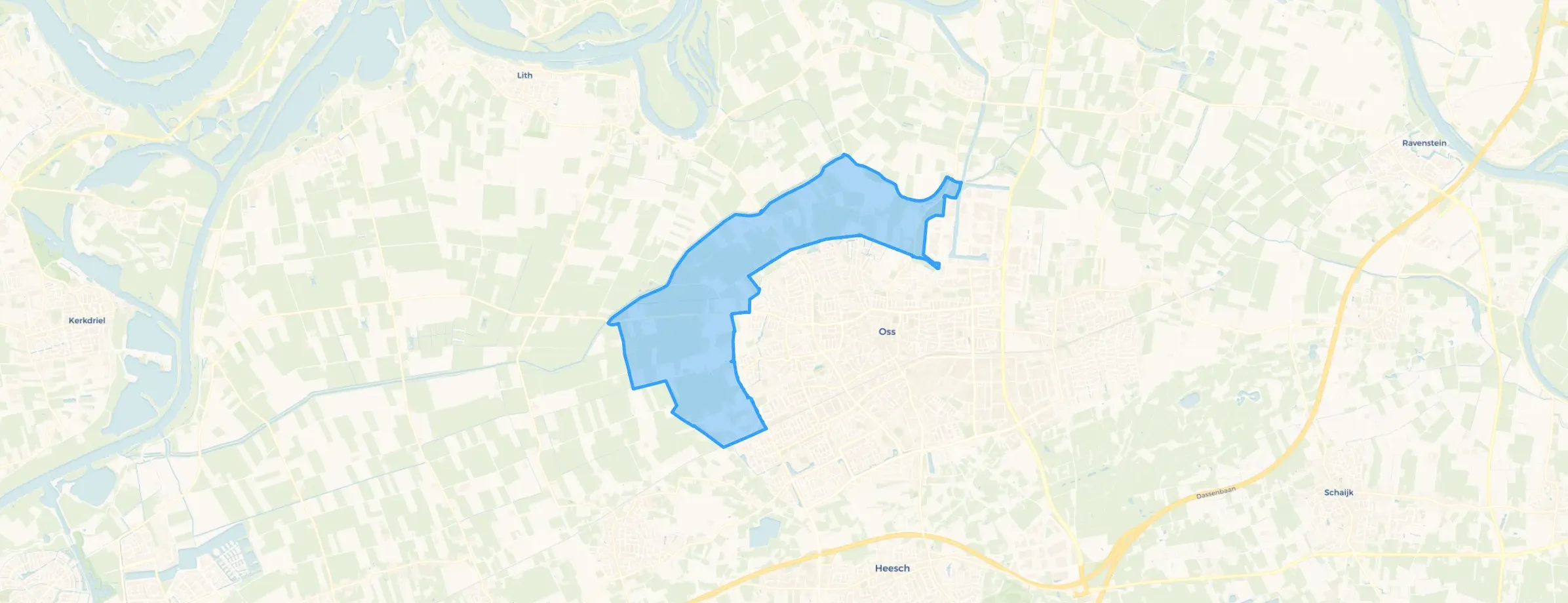 Kaart van Buitengebied-Noord