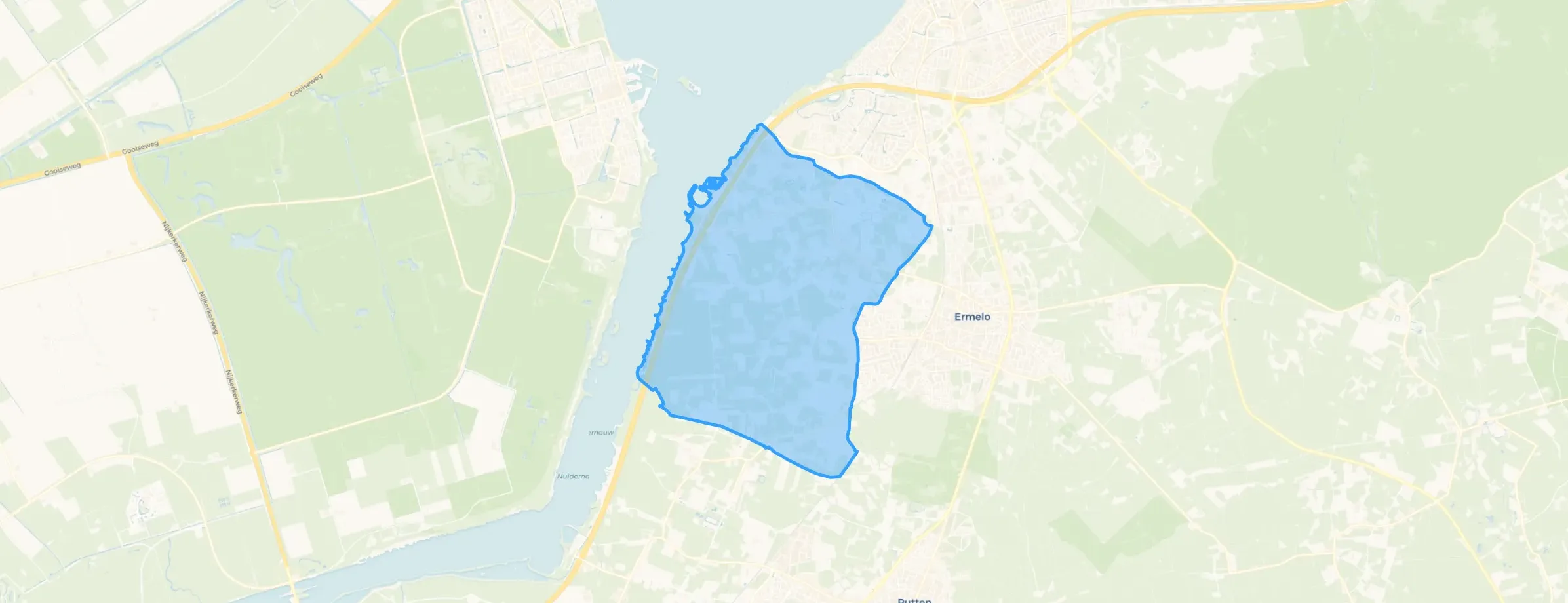 Kaart van Buitengebied west