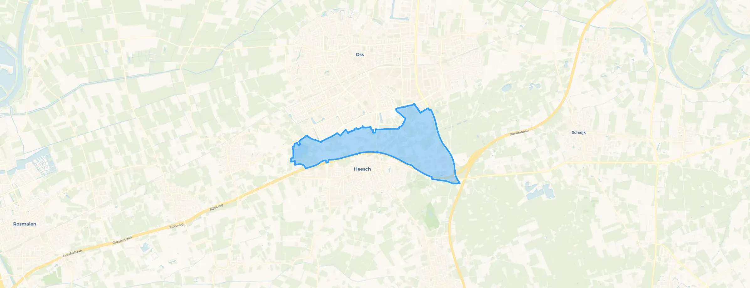 Kaart van Buitengebied-Zuid