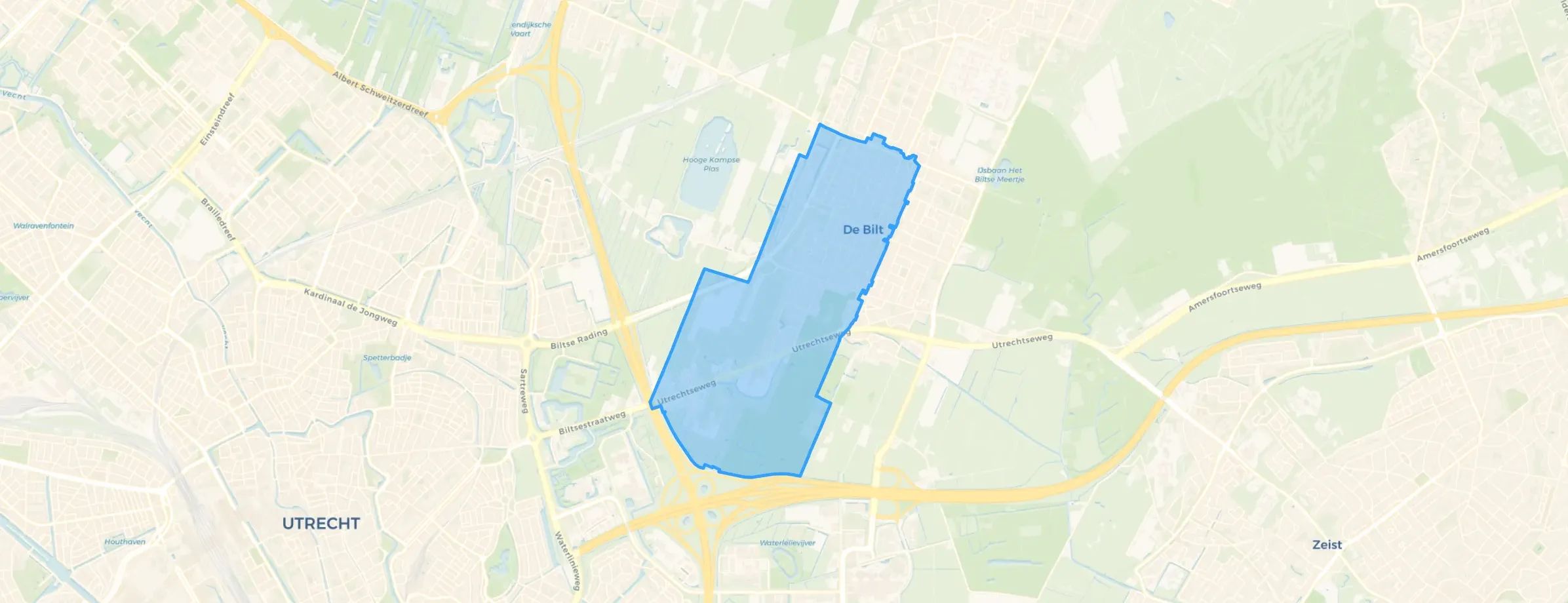 Kaart van De Bilt West