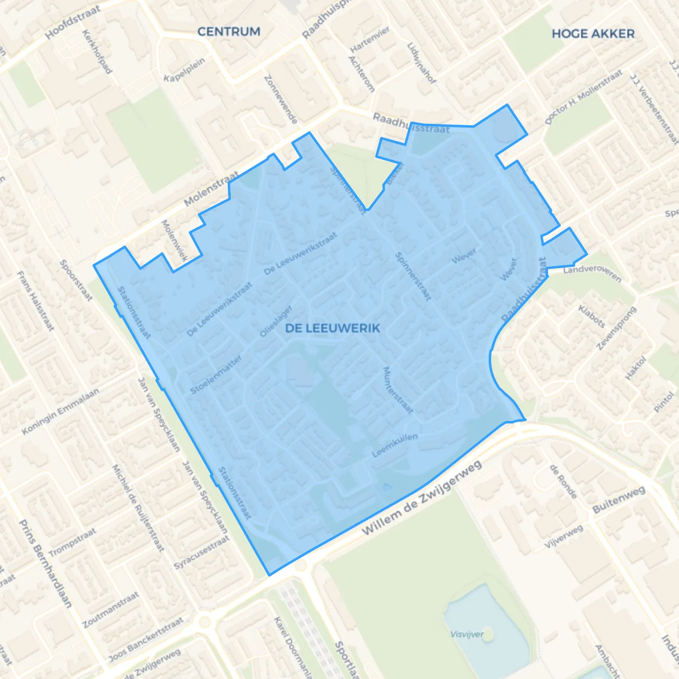 Map of De Leeuwerik