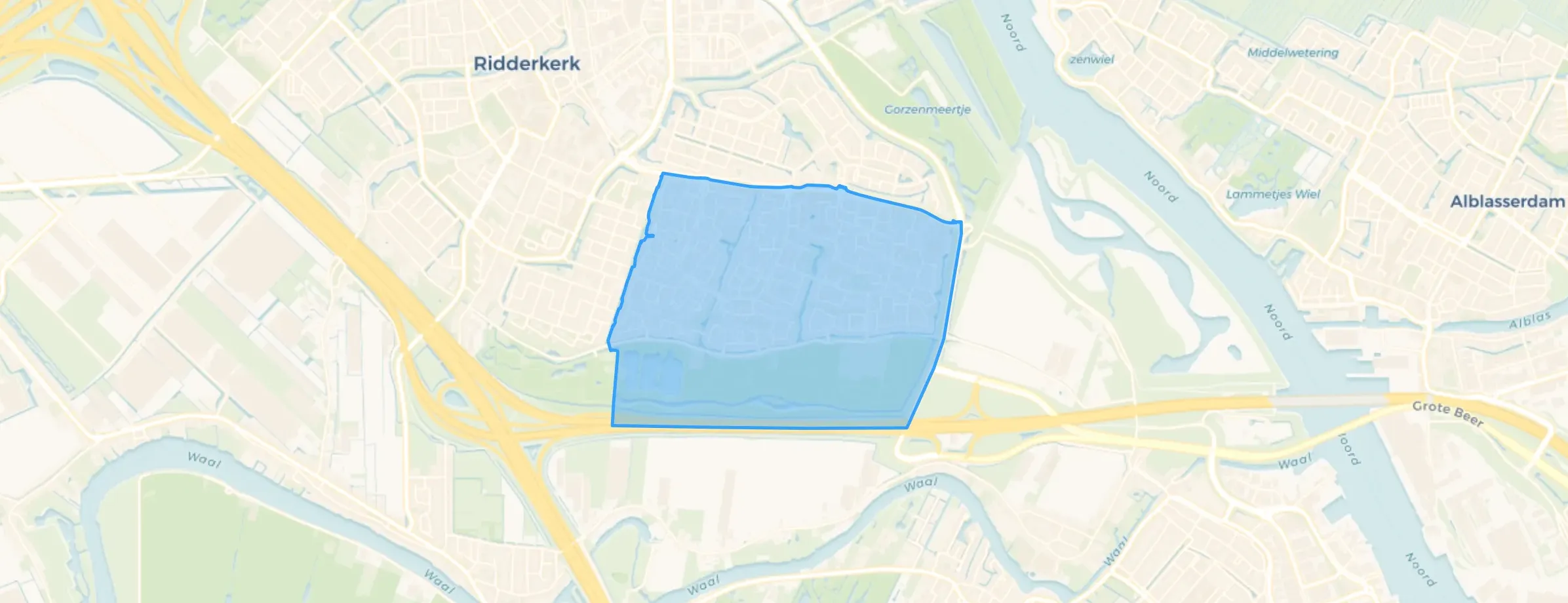 Kaart van Drievliet