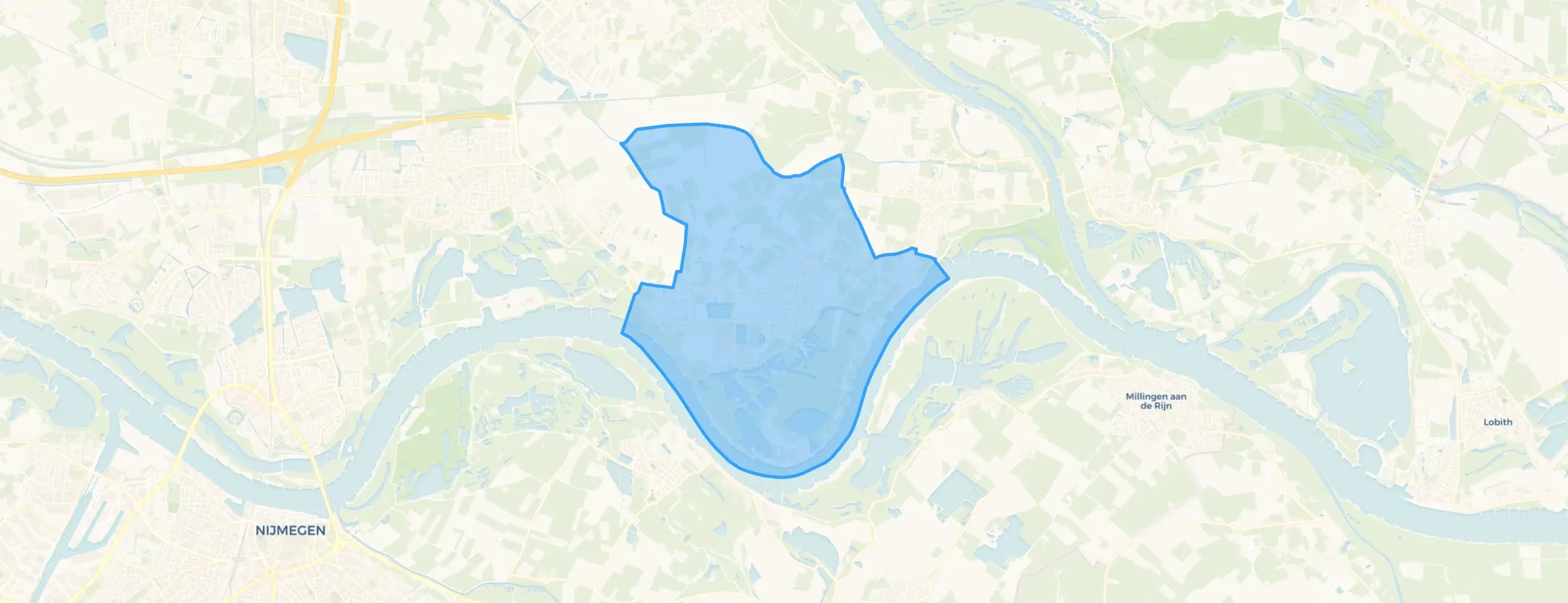 Kaart van Gendt