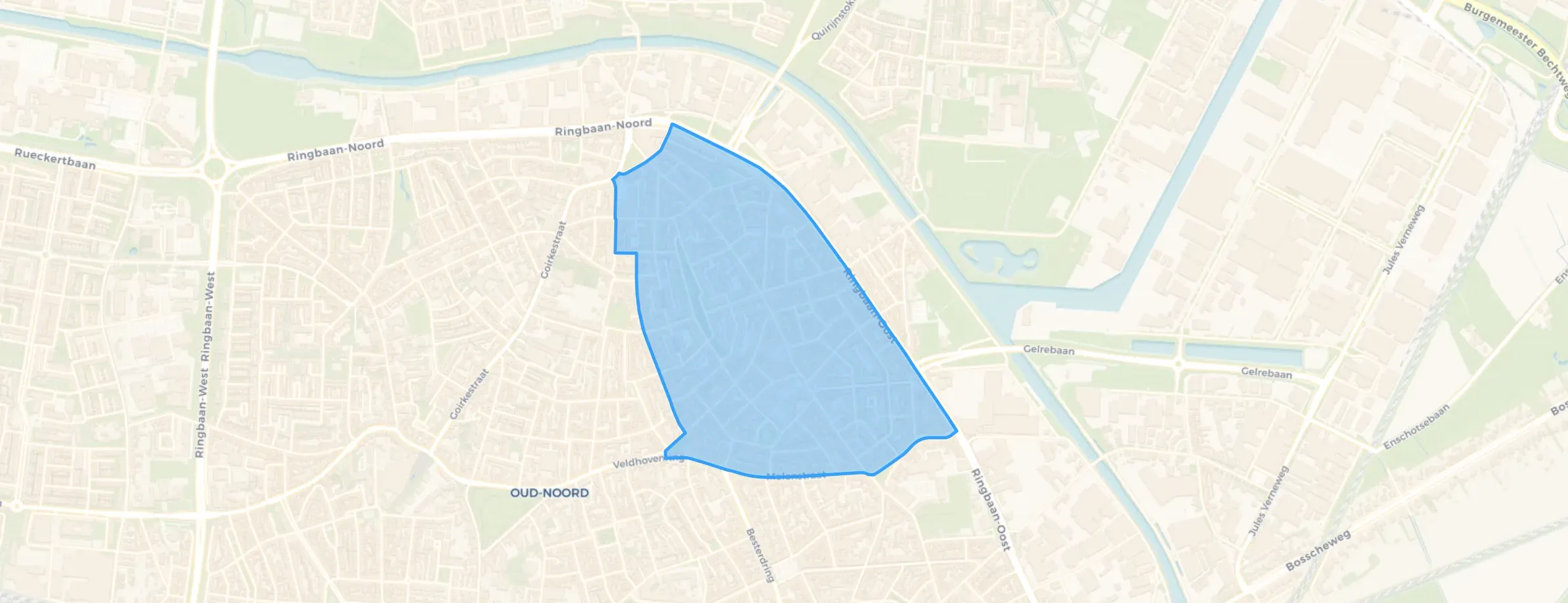 Kaart van Groeseind-Hoefstraat