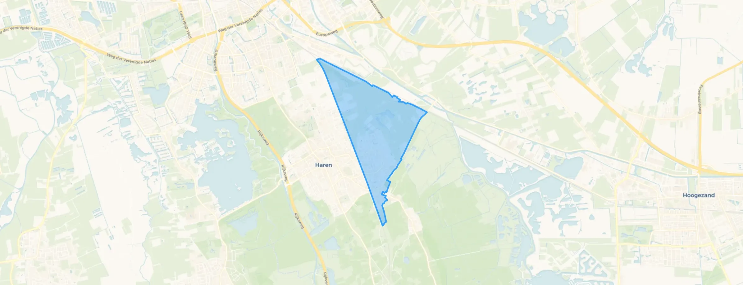 Haren-Oost en omgeving in Groningen