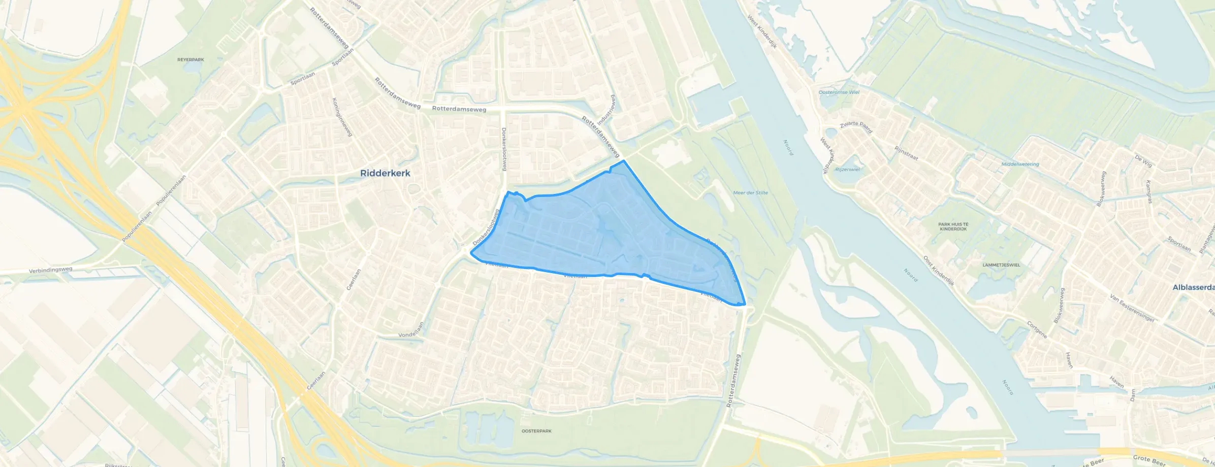Kaart van Het Zand