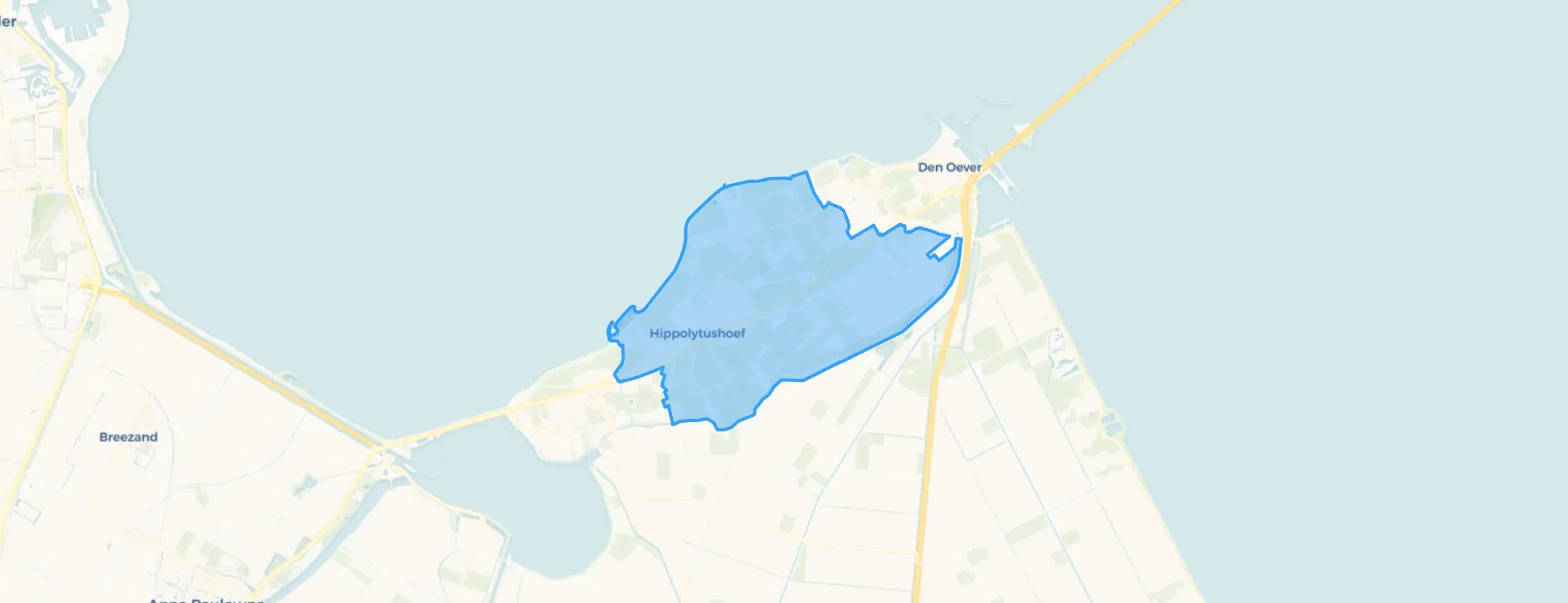 Kaart van Hippolytushoef