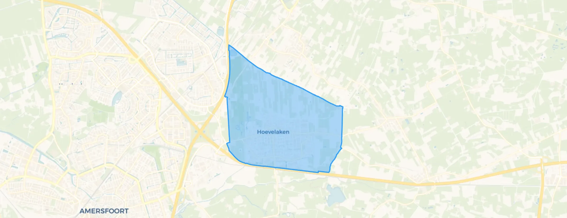 Kaart van Hoevelaken