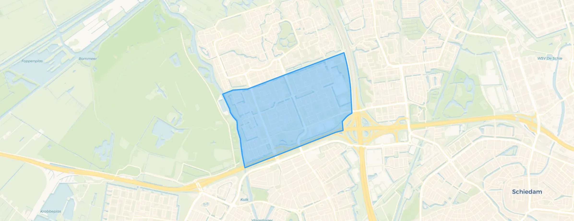 Kaart van Holy Zuid