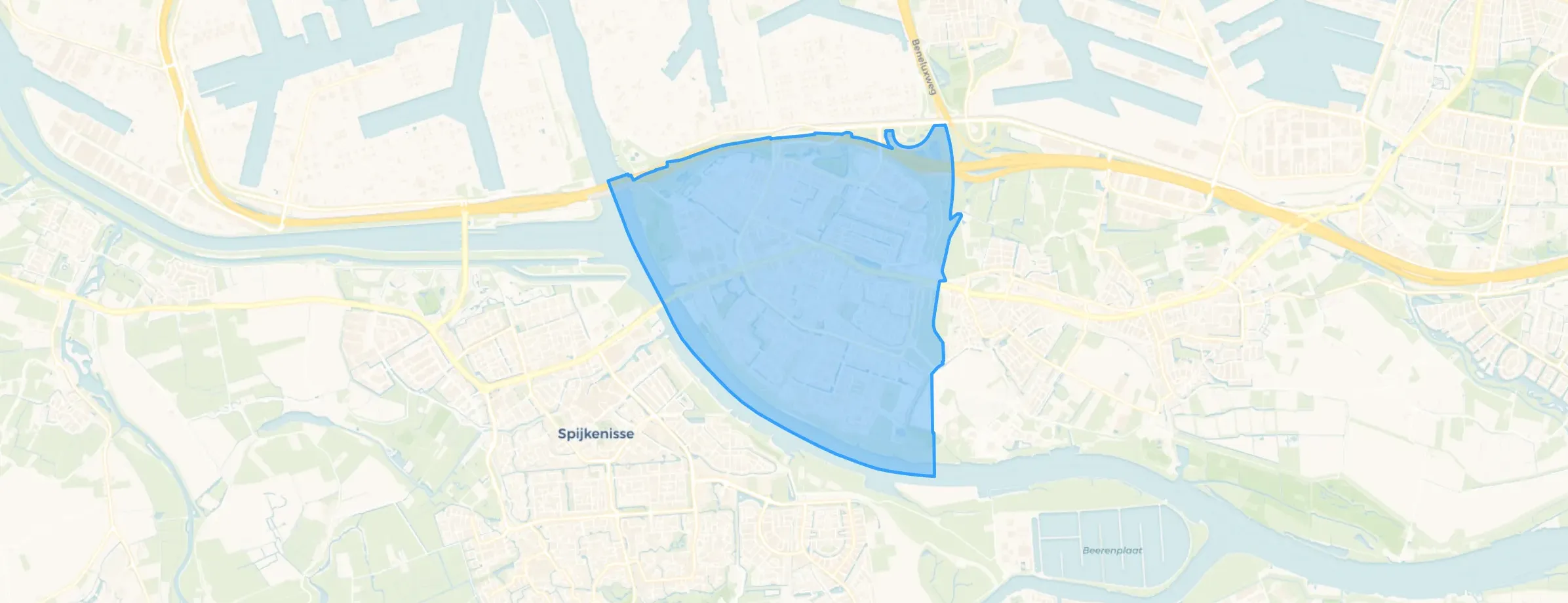Kaart van Hoogvliet