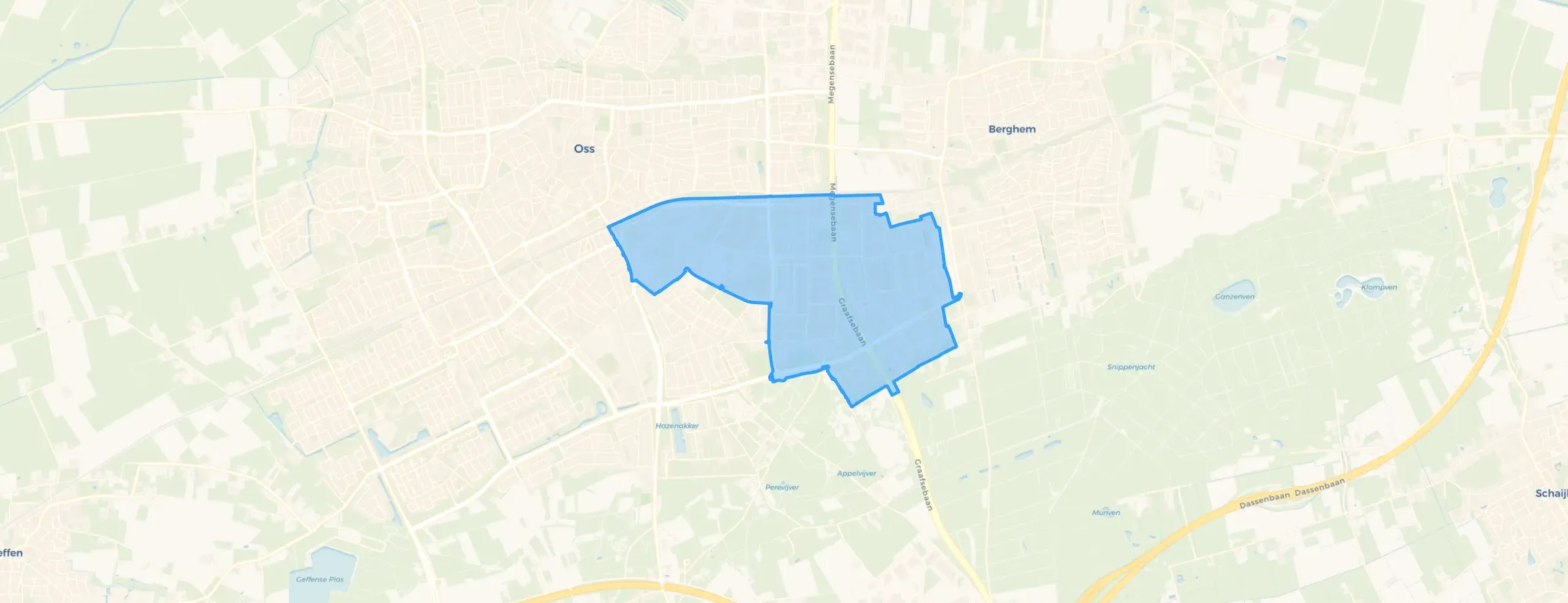 Kaart van Industrieterreinen-Zuid