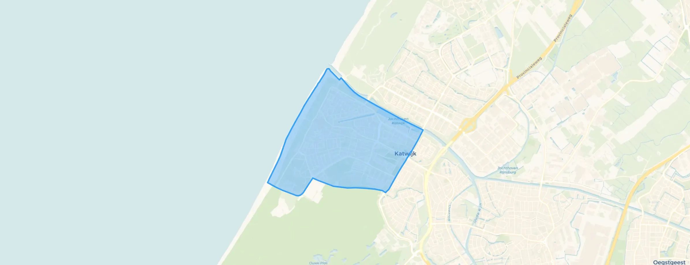 Kaart van Katwijk aan Zee