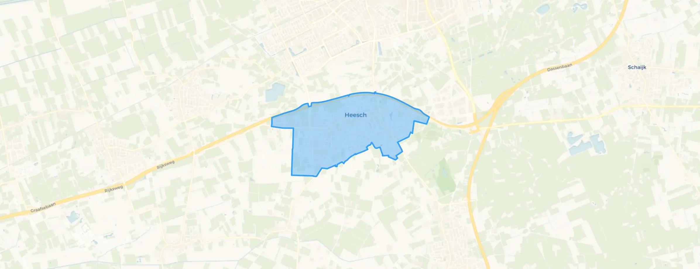 Kaart van Kern Heesch