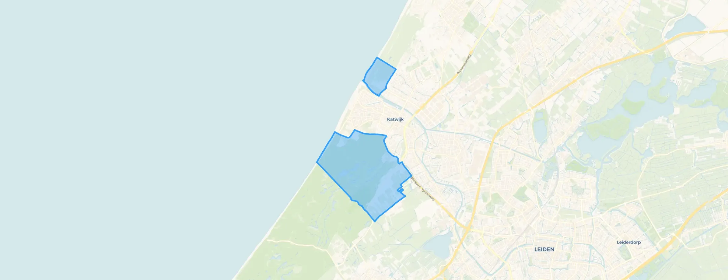 Kaart van Landelijk gebied Katwijk