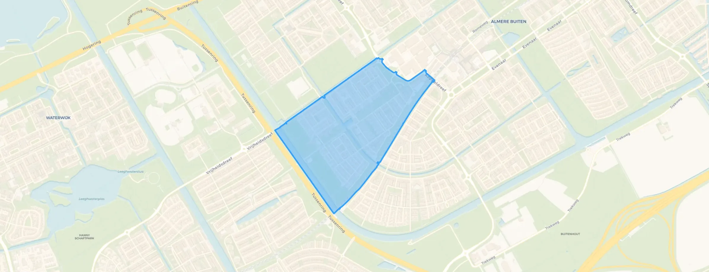 Kaart van Landgoederenbuurt