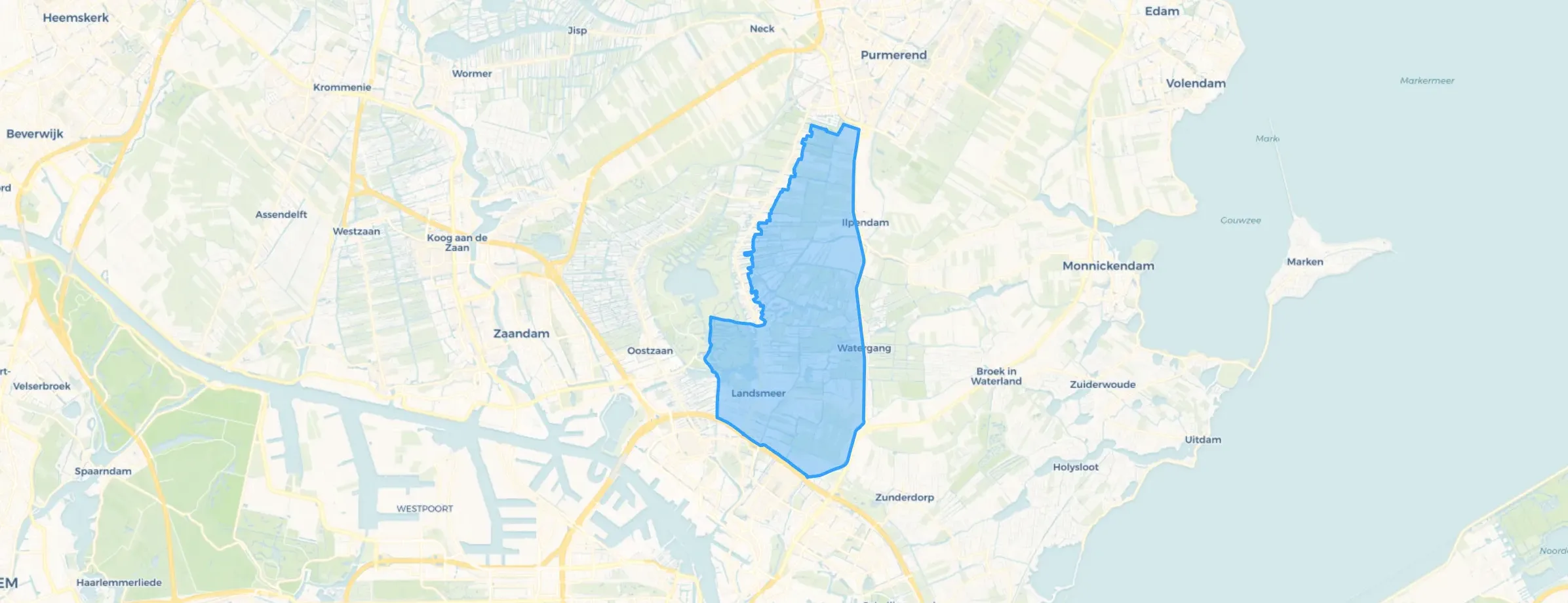 Kaart van Landsmeer