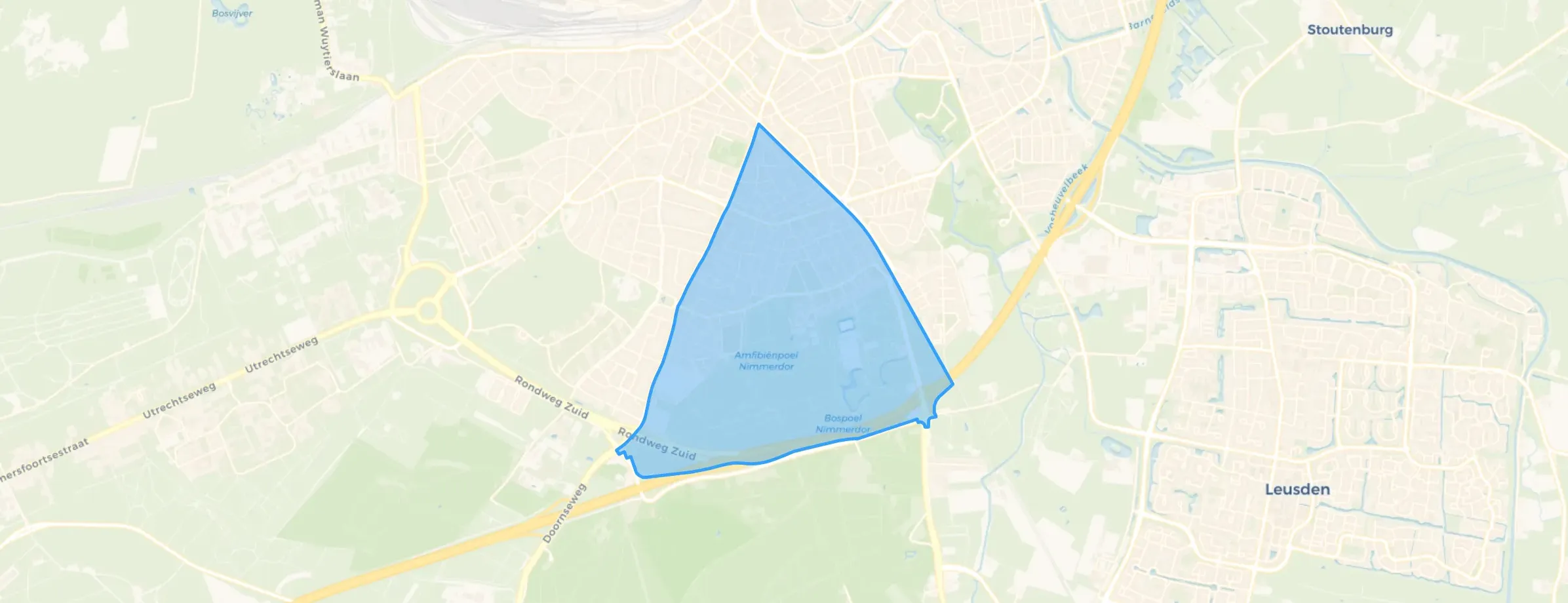 Kaart van Leusderkwartier