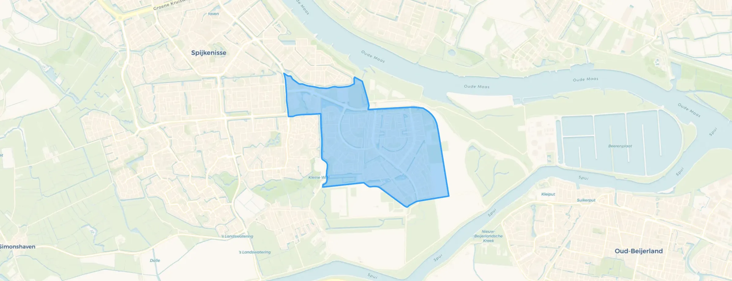 Kaart van Maaswijk