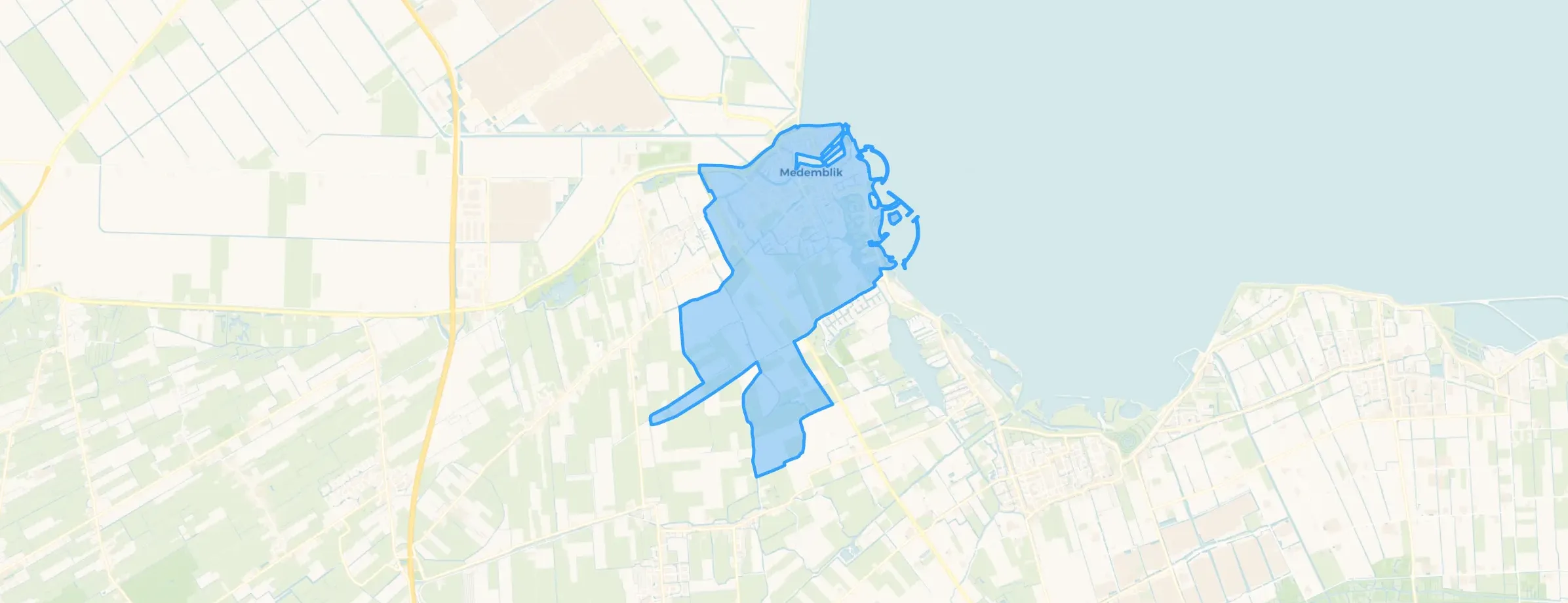 Kaart van Medemblik