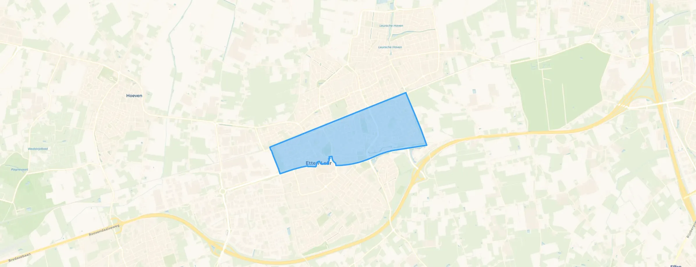 Kaart van Midden woongebied