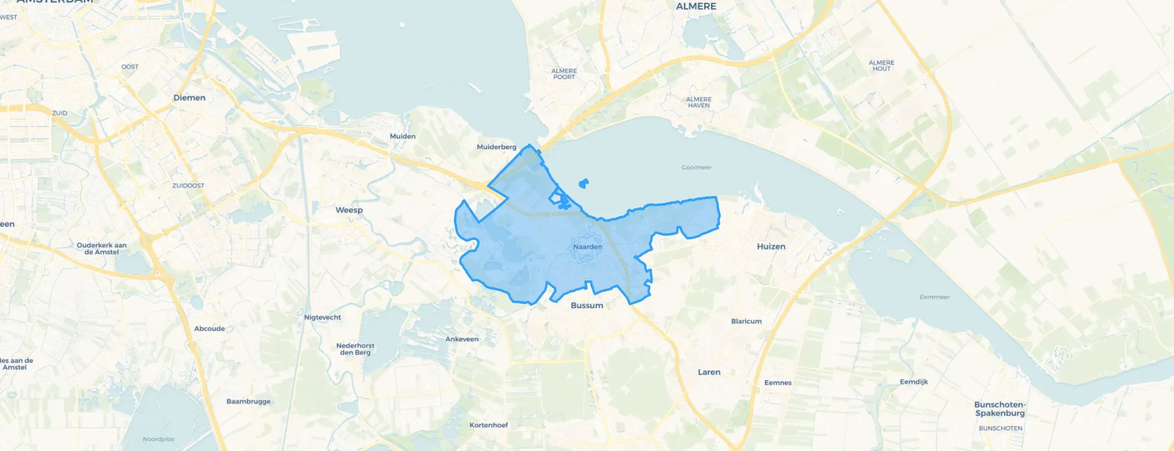 Kaart van Naarden