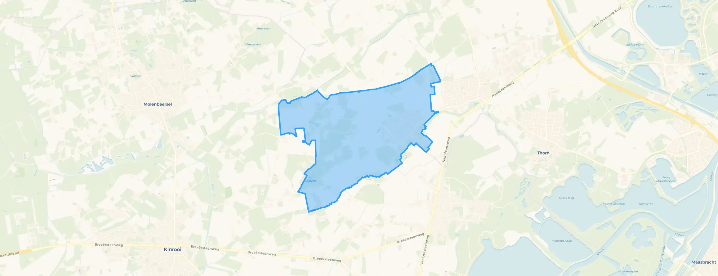 Kaart van Neeritter