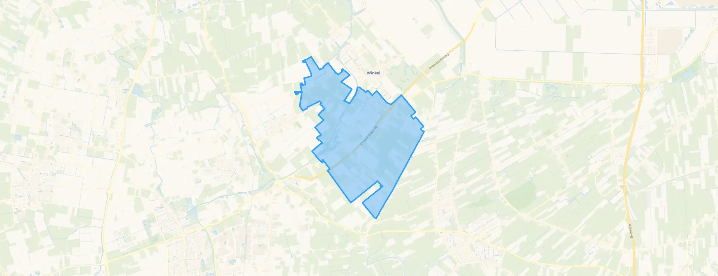 Kaart van Nieuwe Niedorp