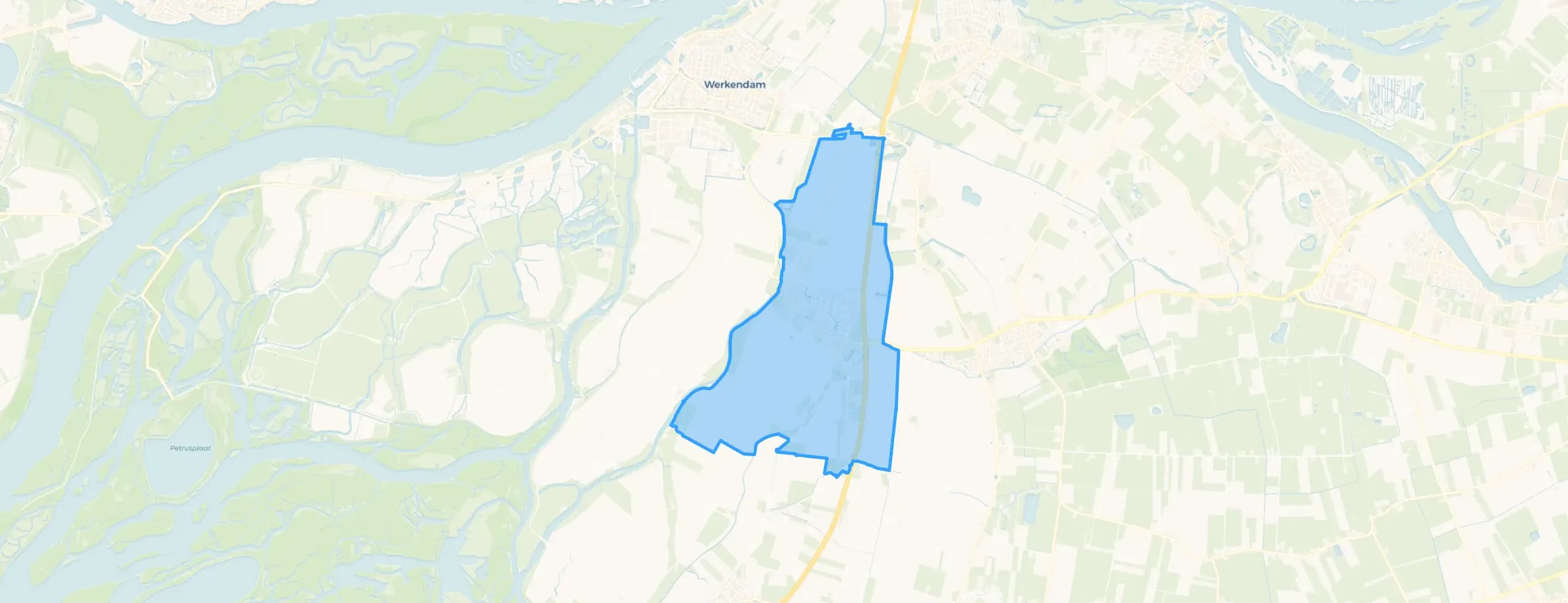 Kaart van Nieuwendijk