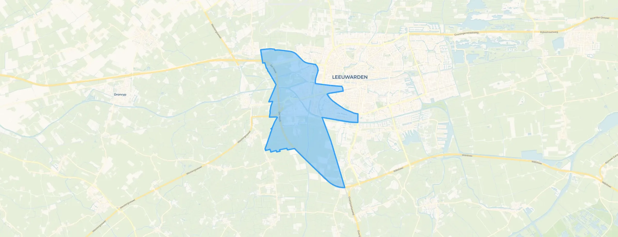 Kaart van Nijlân & De Zwette