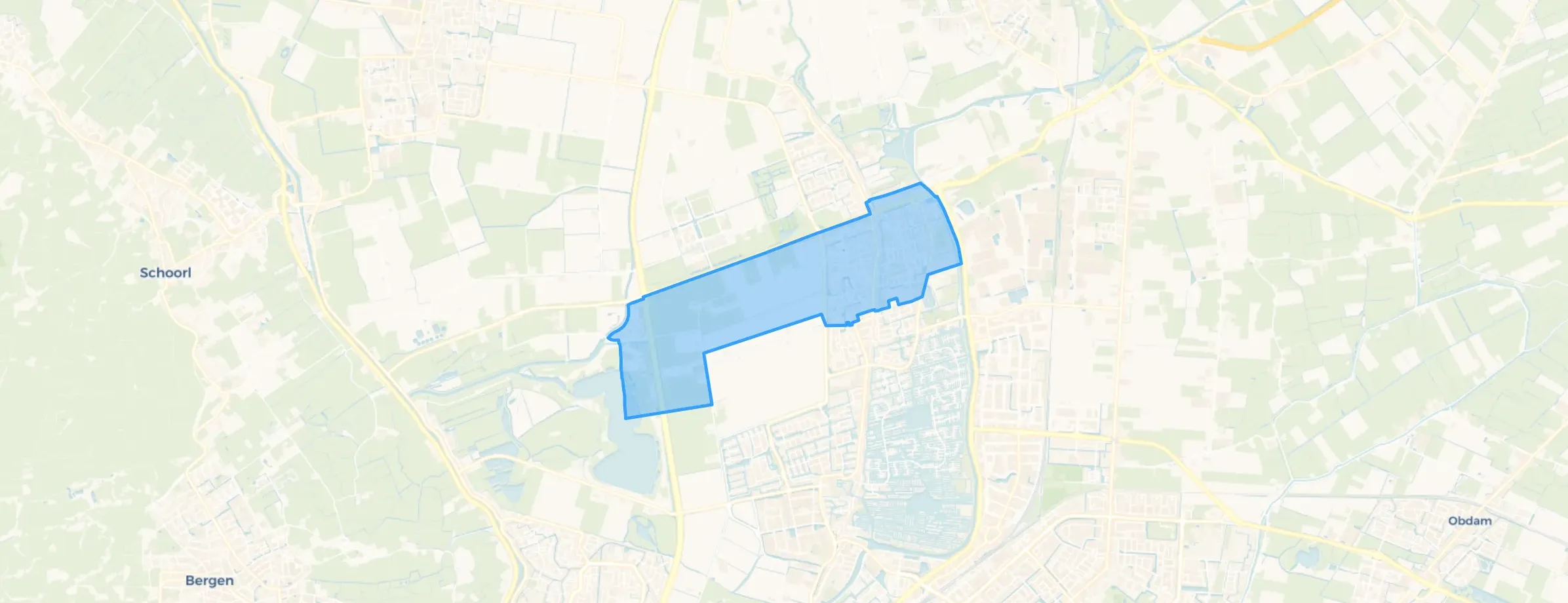 Kaart van Noord-Scharwoude