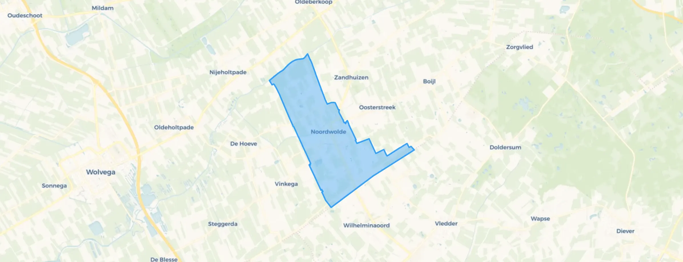 Kaart van Noordwolde