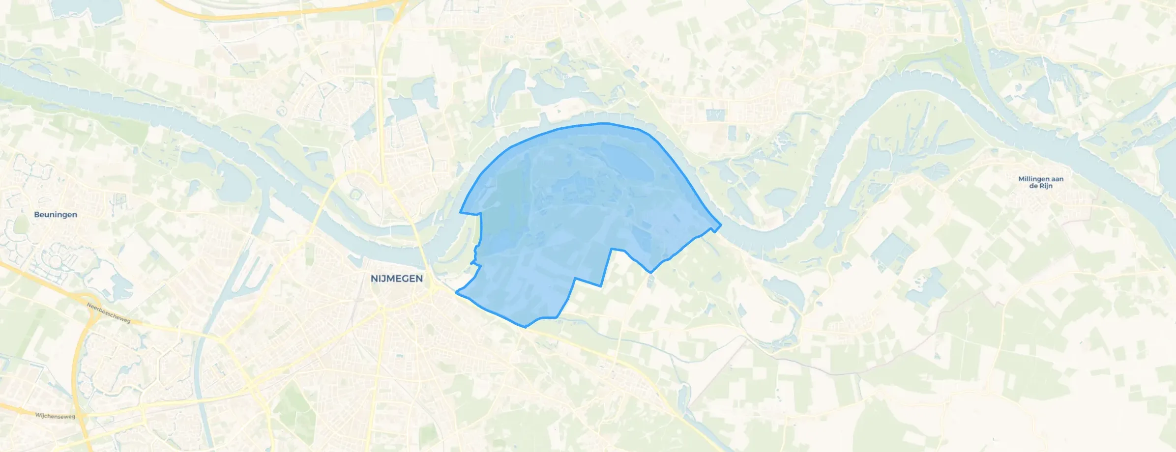 Kaart van Ooij