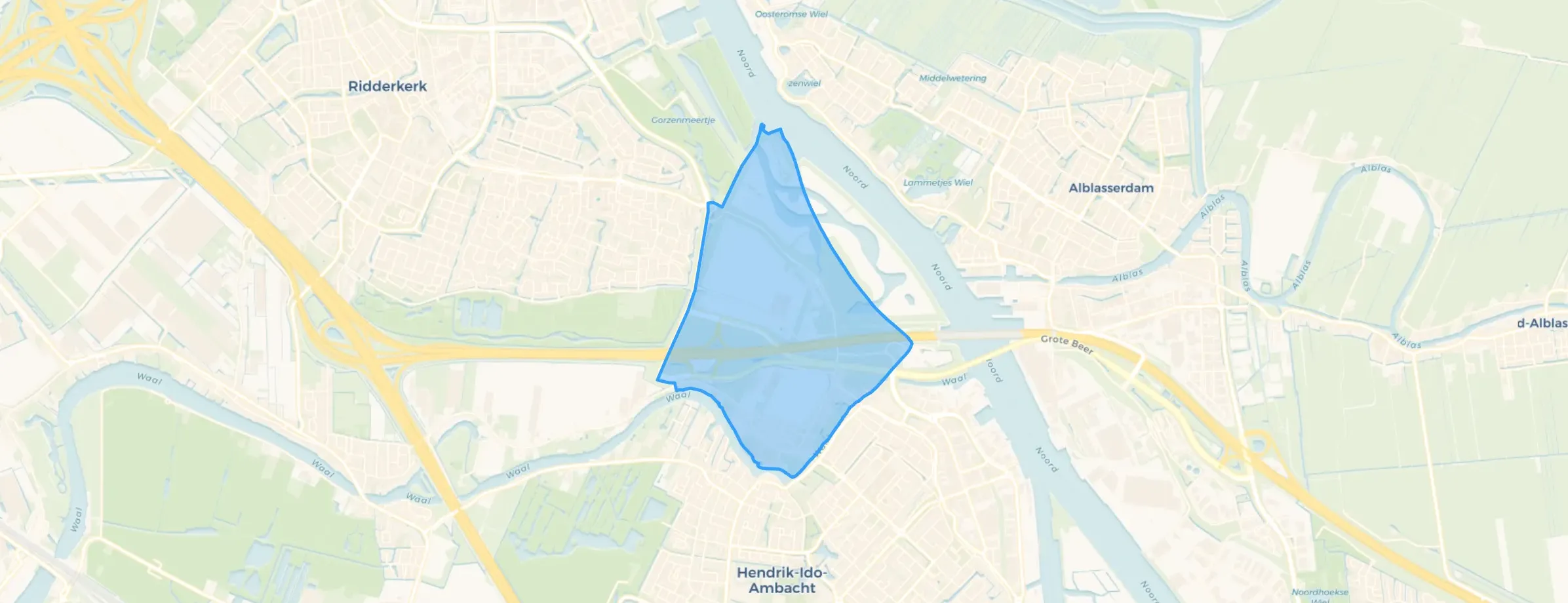 Kaart van Oostendam