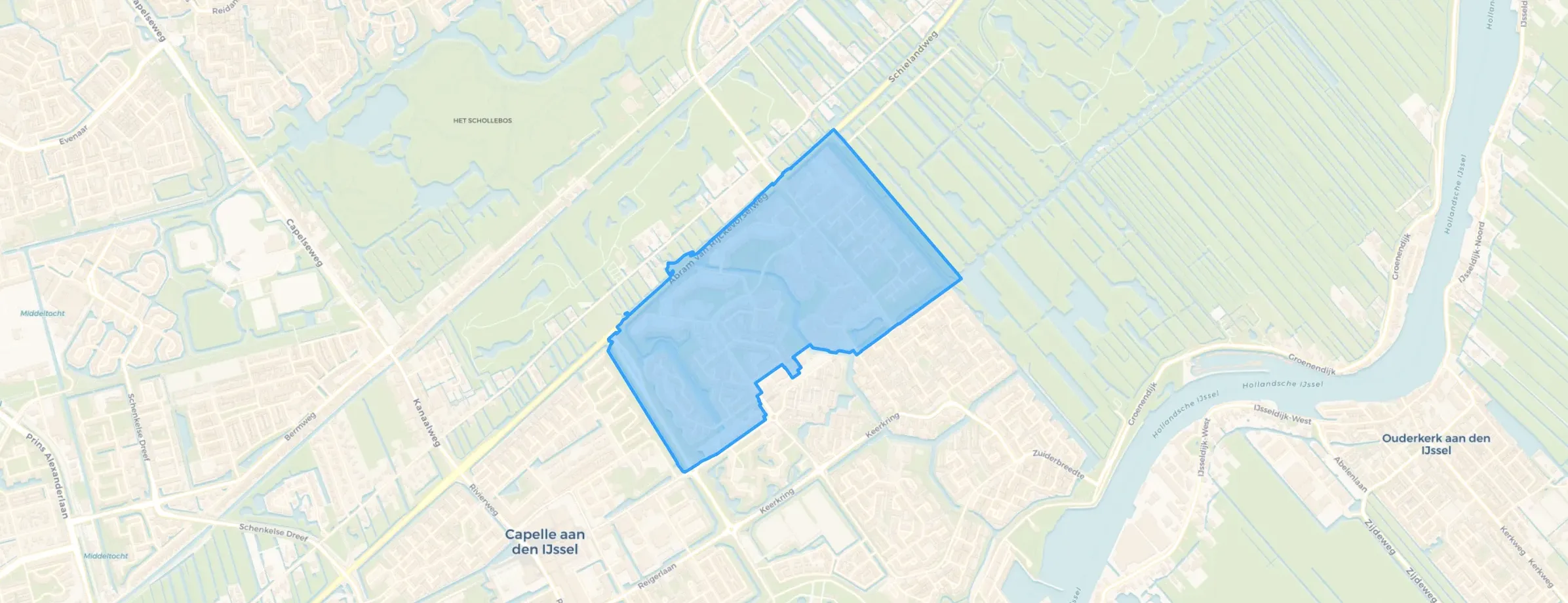 Kaart van Oostgaarde Noord