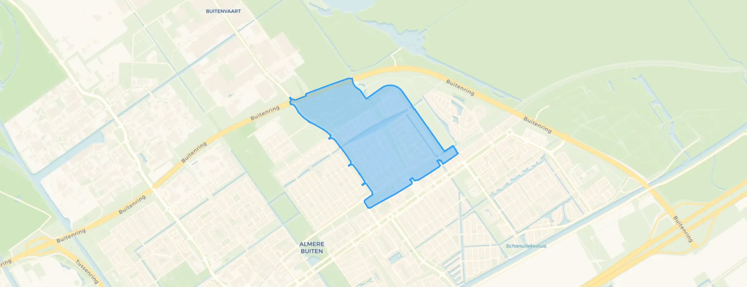 Kaart van Oostvaardersbuurt