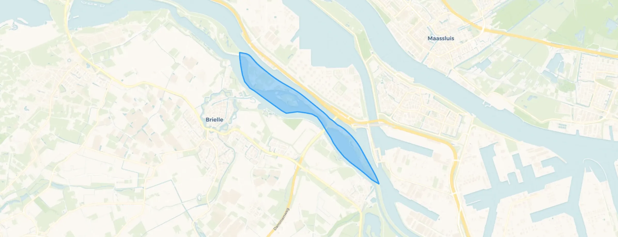 Recreatiestrook Brielse Maas