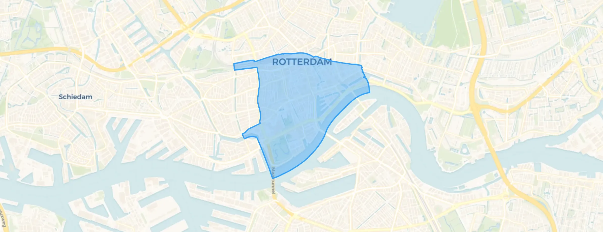 Kaart van Rotterdam Centrum